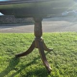 Antique 19th Century Twin Pedestal Solid Mahogany Dining Table.