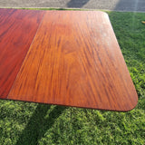 Antique 19th Century Twin Pedestal Solid Mahogany Dining Table.
