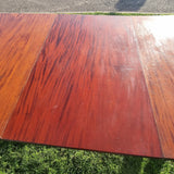 Antique 19th Century Twin Pedestal Solid Mahogany Dining Table.