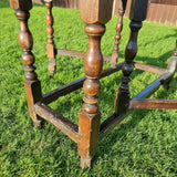 Antique Oak Drop leaf Table with 18th Century Legs.