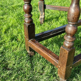 Antique Oak Drop leaf Table with 18th Century Legs.