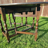 Antique Oak Drop leaf Table with 18th Century Legs.