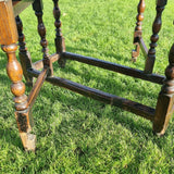 Antique Oak Drop leaf Table with 18th Century Legs.