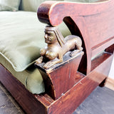 Antique French Egyptian Revival Circa 1900s Settee
