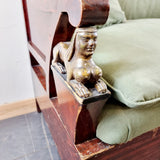 Antique French Egyptian Revival Circa 1900s Settee