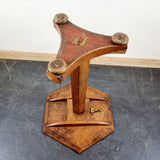 Antique Circa 1900s Burr Elm Hexagonal Tilt top Occasionally Table