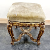 Antique Pair of French 19th Century Giltwood Stools.