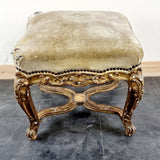 Antique Pair of French 19th Century Giltwood Stools.
