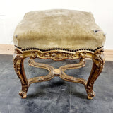 Antique Pair of French 19th Century Giltwood Stools.