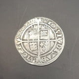 Antique Silver 1570 Queen Elizabeth I Sixpence