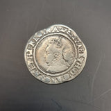 Antique Silver 1570 Queen Elizabeth I Sixpence