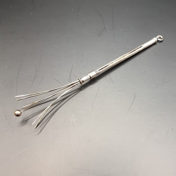 Silver Vintage Propelling Swizzle Stick By S J Rose and Sons.