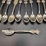Collection of 10 Vintage Rolex Bucherer Spoons, St Moritz, Lugano, and Lucerne