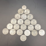 Collection of Silver Sixpence and a single Turkish/ Ottoman Coin 1923, 25, 27, 1942, 43, 44, 45, and 46.