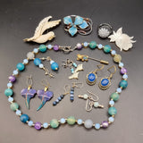 Collection of Silver and Costume Jewellery, Earrings, brooches, Ring and Necklace