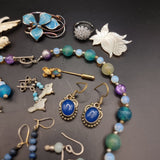 Collection of Silver and Costume Jewellery, Earrings, brooches, Ring and Necklace