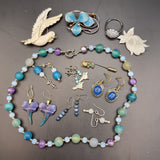 Collection of Silver and Costume Jewellery, Earrings, brooches, Ring and Necklace
