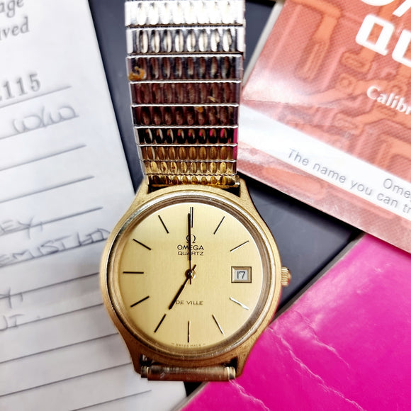 Vintage Gents Omega De Ville Quartz Wristwatch