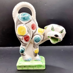 Vintage Studio Pottery Fierce Cat ,Made in England