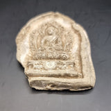 Buddhist Antique Clay Votive Tablet of Seated Buddha