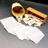 Antique Horn and Bone Miniature Games Set