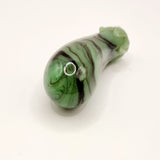 Antique Chinese Jadeite Glass Eggplant Snuff or Scent Bottle