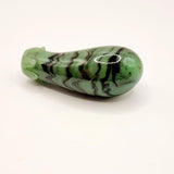 Antique Chinese Jadeite Glass Eggplant Snuff or Scent Bottle