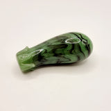 Antique Chinese Jadeite Glass Eggplant Snuff or Scent Bottle