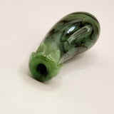 Antique Chinese Jadeite Glass Eggplant Snuff or Scent Bottle