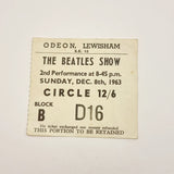 Rare Vintage Beatles 1963 Concert Ticket stub and Photograph with Princess Margaret