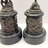 Pair of 19th Century Antique Bronzes of Mercury and Funtuna.