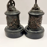 Pair of 19th Century Antique Bronzes of Mercury and Funtuna.