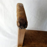 Antique 20th Century Elm and Leather Gymnastics Buck