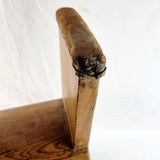 Antique 20th Century Elm and Leather Gymnastics Buck