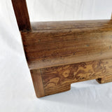 Antique 20th Century Elm and Leather Gymnastics Buck