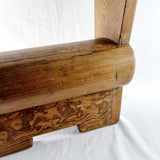 Antique 20th Century Elm and Leather Gymnastics Buck