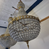 Antique Style, French Empire Style Chandelier 90cm with Ribbon Design.