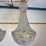 Antique Style, French Empire Style Chandelier 90cm with Ribbon Design.
