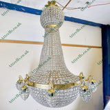 5 ft Antique Style French Empire Style 10 Branch Chandelier