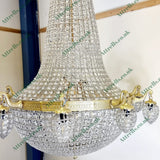 5 ft Antique Style French Empire Style 10 Branch Chandelier