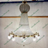 5 ft Antique Style French Empire Style 10 Branch Chandelier
