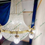 5 ft Antique Style French Empire Style 10 Branch Chandelier