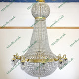 5 ft Antique Style French Empire Style 10 Branch Chandelier