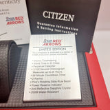 Limited Edition Citizen Eco-Drive WR 100 H500 Chronograph  Wristwatch in Red Arrow Box