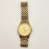 Omega Seamaster Quartz Wristwatch Gold Plated Date 1987