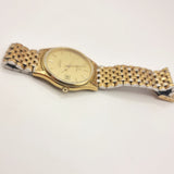 Omega Seamaster Quartz Wristwatch Gold Plated Date 1987