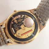 Omega Seamaster Quartz Wristwatch Gold Plated Date 1987