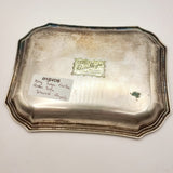 Silver Plated Dish, Signed by King Juan Carlos and Sofia, Spanish Royals. Autograph
