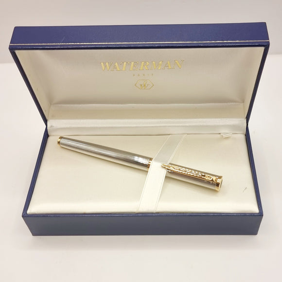 18K 750 Gold Nib Waterman Fountain Pen in Original Box.