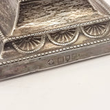 Pair of William Hutton and Sons Corinthian Column Silver Candle Sticks 1900